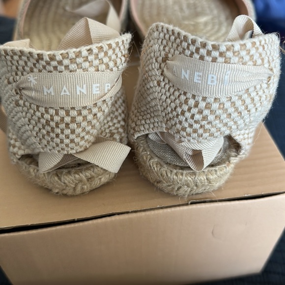 Manebi flat espadrilles-Natural Linen - Picture 5 of 8
